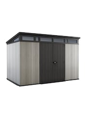 Keter Grey Artisan 11x7ft Plastic Garden Shed - Image 2 of 6