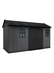 Keter Grey Newton Plus 13x7.5ft Garden Shed - Image 1 of 6