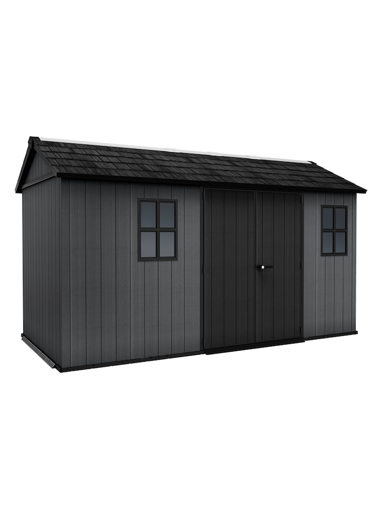 Keter Grey Newton Plus 13x7.5ft Garden Shed - Image 1 of 6
