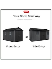 Keter Grey Newton Plus 13x7.5ft Garden Shed - Image 2 of 6