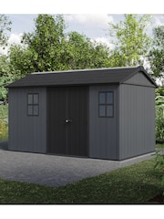 Keter Grey Newton Plus 13x7.5ft Garden Shed - Image 3 of 6