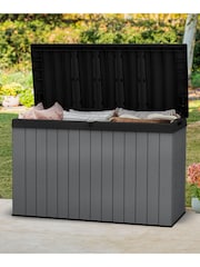 Keter Grey Darwin 662L Outdoor Garden Storage Box - Image 1 of 6