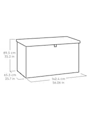Keter Grey Darwin 662L Outdoor Garden Storage Box - Image 6 of 6