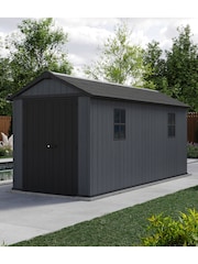 Keter Grey Newton Plus 7.5x15ft Garden Shed - Image 2 of 6