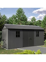 Keter Grey Newton Plus 7.5x15ft Garden Shed - Image 3 of 6
