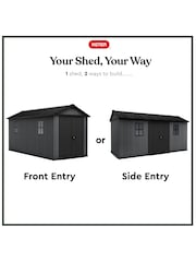 Keter Grey Newton Plus 7.5x15ft Garden Shed - Image 4 of 6