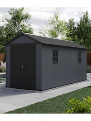 Keter Grey Newton Plus 15x7.5ft Garden Shed - Image 4 of 6