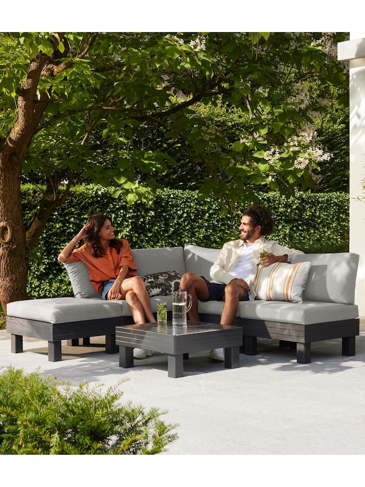 Keter Grey Elements 5 Seater Modular Garden Lounge Set - Image 1 of 6