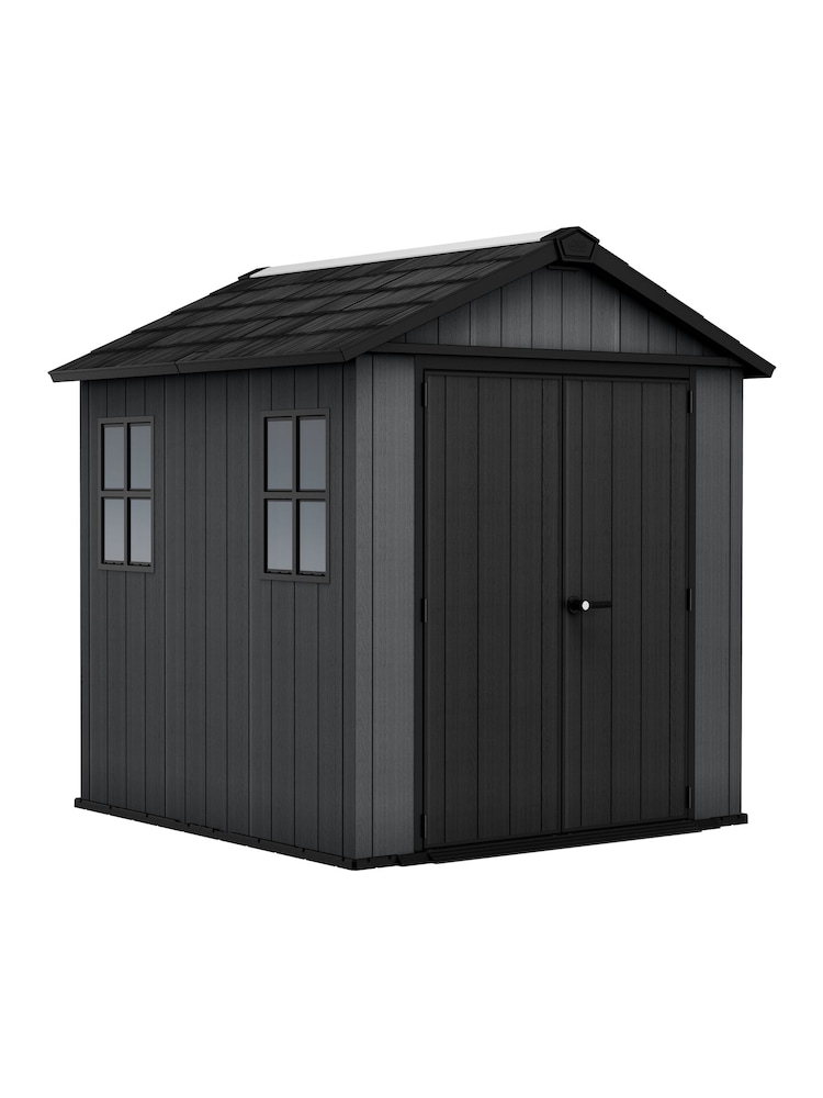 Keter Grey Newton Plus 7.5x7ft Garden Shed - Image 1 of 6