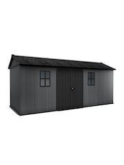 Keter Grey Newton Plus 17x7.5ft Garden Shed - Image 1 of 6
