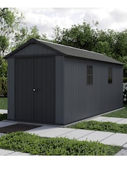 Keter Grey Newton Plus 17x7.5ft Garden Shed - Image 4 of 6