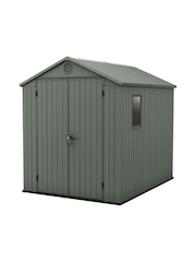Keter Green Darwin 6x8ft Plastic Garden Shed - Image 2 of 6