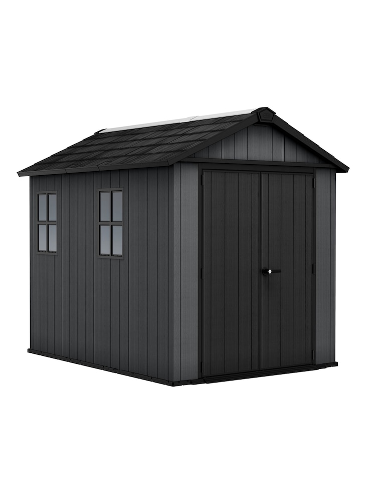 Keter Grey Newton Plus 7.5x9ft Garden Shed - Image 1 of 6 Keter Grey Newton Plus 7.5x9ft Garden Shed - Image 1 of 6