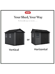 Keter Grey Newton Plus 7.5x9ft Garden Shed - Image 2 of 6