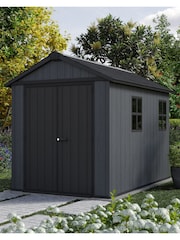 Keter Grey Newton Plus 7.5x9ft Garden Shed - Image 3 of 6