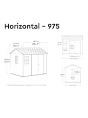 Keter Grey Newton Plus 7.5x9ft Garden Shed - Image 6 of 6