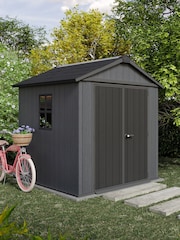 Keter Grey Newton Plus 7x7.5ft Garden Shed - Image 2 of 6