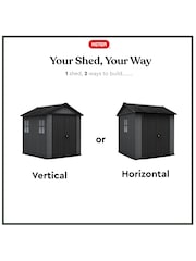 Keter Grey Newton Plus 7x7.5ft Garden Shed - Image 4 of 6