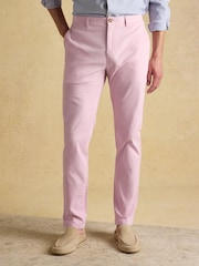 Joules Classic Fit Pink Chino Trousers - Image 1 of 9