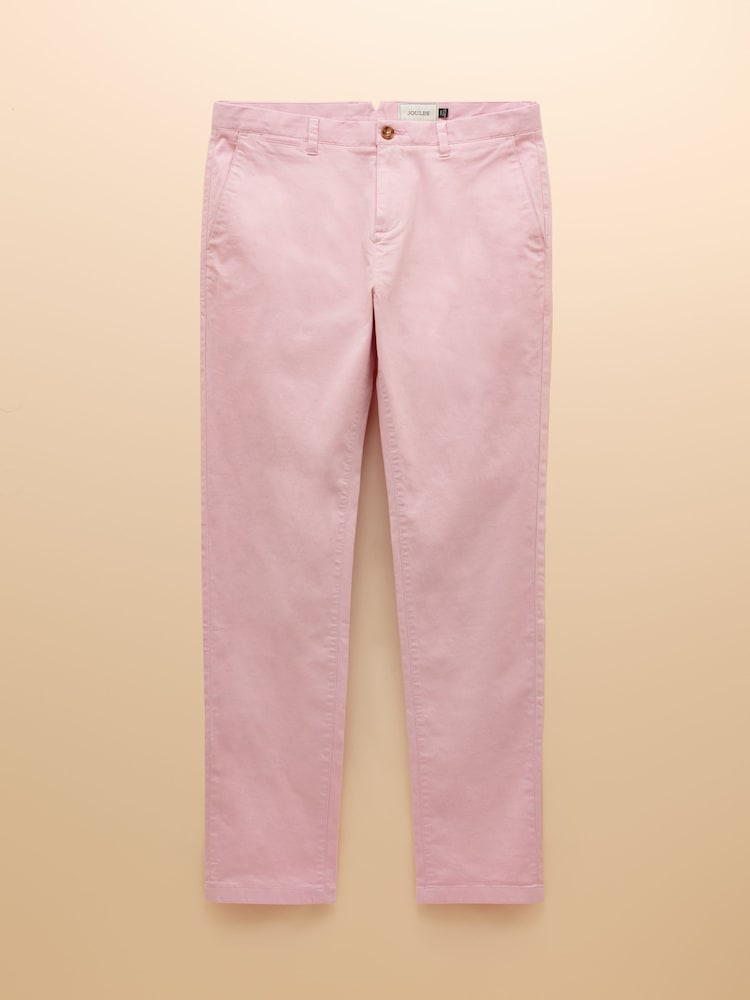 Joules Classic Fit Pink Chino Trousers - Image 9 of 9