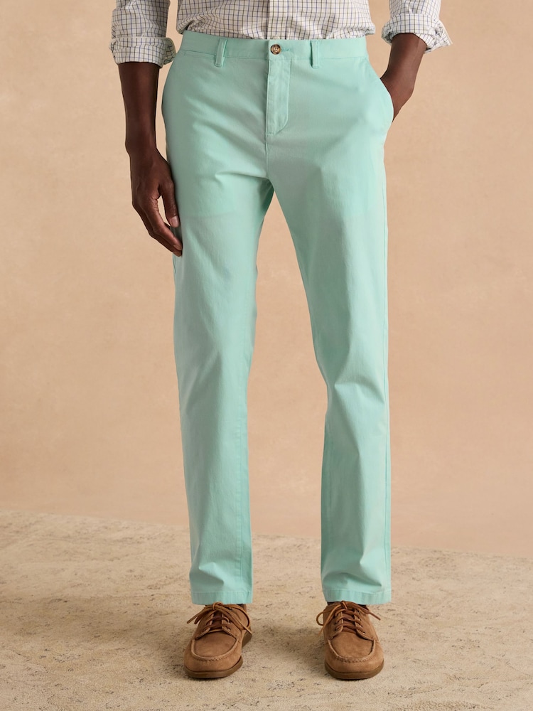 Joules Classic Fit Mint Green Chino Trousers - Image 1 of 8