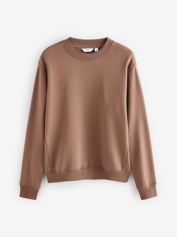 Camel Tan - Sweat-shirt Rich Jersey Col rond - Image 5 of 7