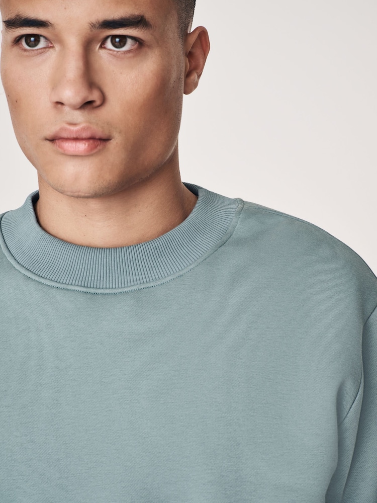 Bleu avio - Sweat-shirt Rich Jersey Col rond - Image 3 of 7