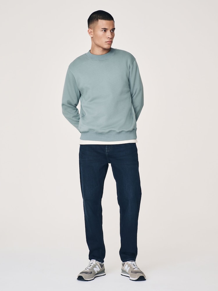 Bleu avio - Sweat-shirt Rich Jersey Col rond - Image 4 of 7
