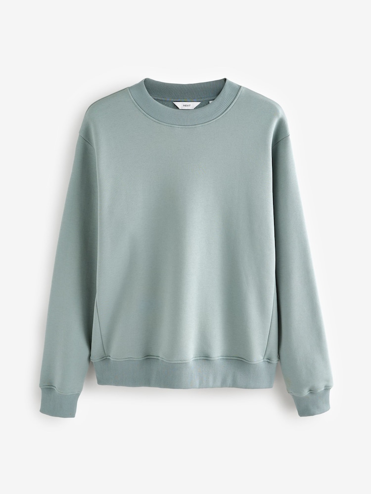 Bleu avio - Sweat-shirt Rich Jersey Col rond - Image 5 of 7