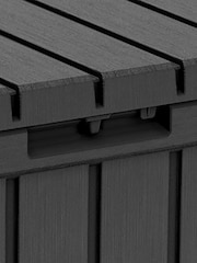 Keter Grey Kentwood 350L Garden Storage Box - Image 4 of 6