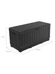 Keter Grey Kentwood 350L Garden Storage Box - Image 6 of 6