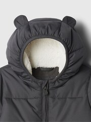 Gap Black Cold Control Max Puffer Snowsuit (Newborn-24mths) - Image 3 of 4