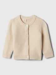Cream - Gap Soft Garter Knit Cardigan (Novorojenček-24mths) - Slika 1 iz 1