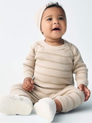 Gap Cream Brannan Bear Wrap Jumper & Bottoms Outfit Set (Newborn-24mths) - Image 9 of 9