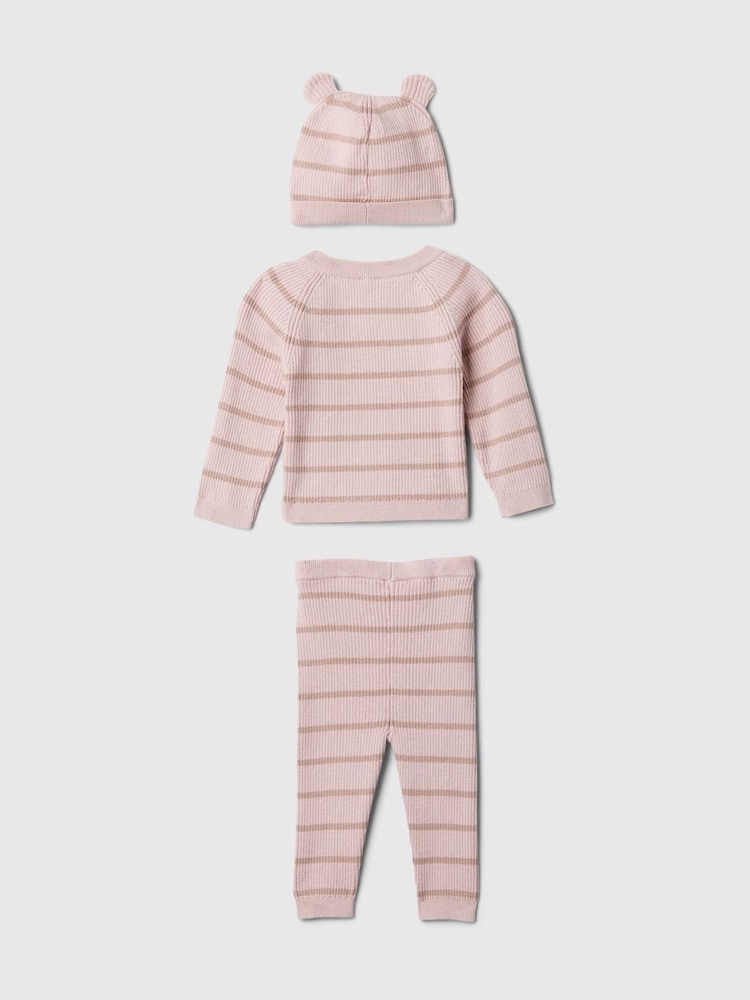 Gap Pink Brannan Bear Wrap Jumper & Bottoms Outfit Set (Newborn-24mths) - Image 2 of 2