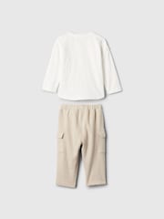 Gap White Cargo Outfit Set (Newborn-24mths) - Image 2 of 3