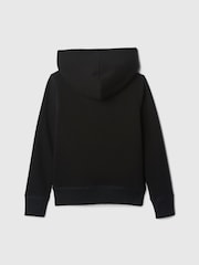 Gap Black Logo Sherpa-Lined Zip Up Hoodie (4-13yrs) - Image 2 of 3