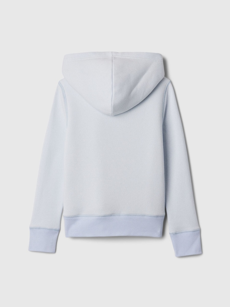 Gap Blue Logo Sherpa-Lined Zip Up Hoodie (4-13yrs) - Image 2 of 3 Gap Blue Logo Sherpa-Lined Zip Up Hoodie (4-13yrs) - Image 2 of 3
