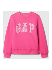 Lentejuelas rosas - Sudadera con cuello redondo y logo de Gap (4-13 años) - Imagen 1 de 3