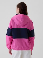 Gap Pink Anorak Windbreaker Hooded Jacket (4-13yrs) - Image 2 of 5