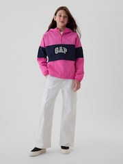 Gap Pink Anorak Windbreaker Hooded Jacket (4-13yrs) - Image 3 of 5