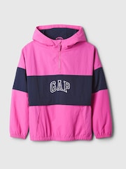 Gap Pink Anorak Windbreaker Hooded Jacket (4-13yrs) - Image 5 of 5