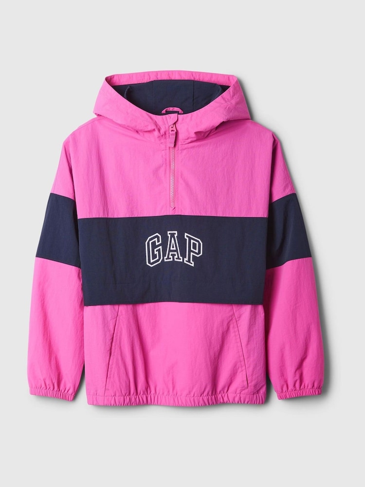Gap Pink Anorak Windbreaker Hooded Jacket (4-13yrs) - Image 5 of 5