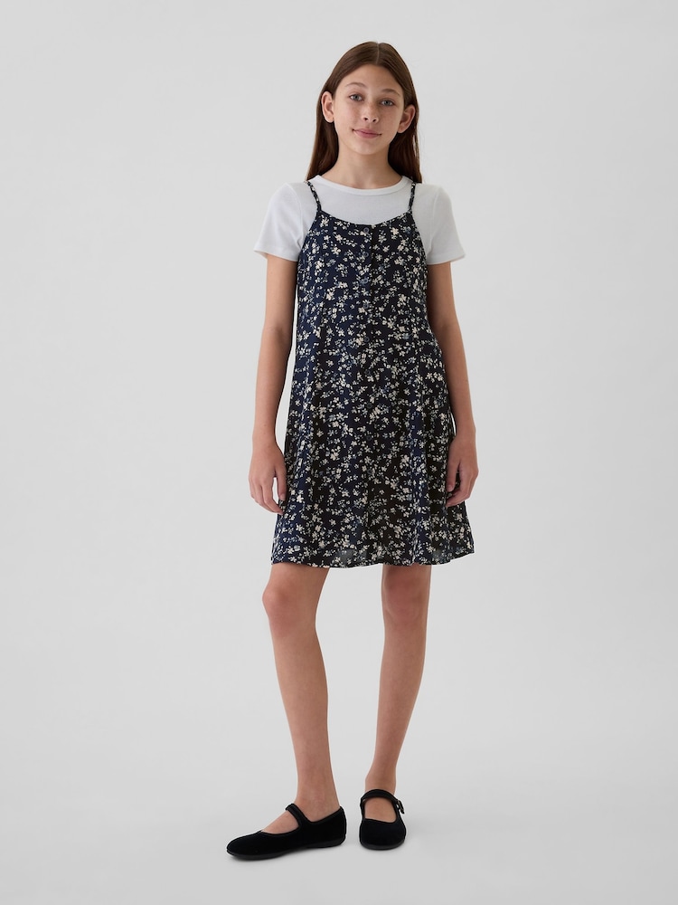 Gap Blue Button-Front Slip Dress (4-13yrs) - Image 1 of 2