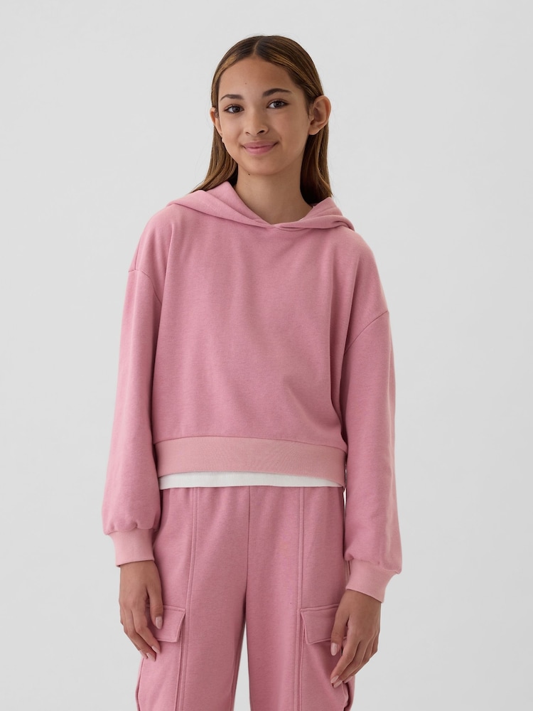 Gap Pink Vintage Soft Oversized Hoodie (4-13yrs) - Image 1 of 3