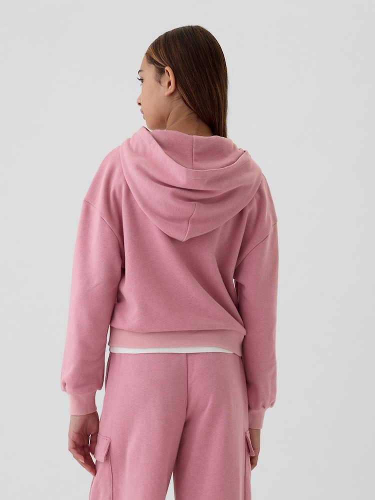 Gap Pink Vintage Soft Oversized Hoodie (4-13yrs) - Image 2 of 3