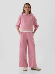 Gap Pink Vintage Soft Oversized Hoodie (4-13yrs) - Image 3 of 3