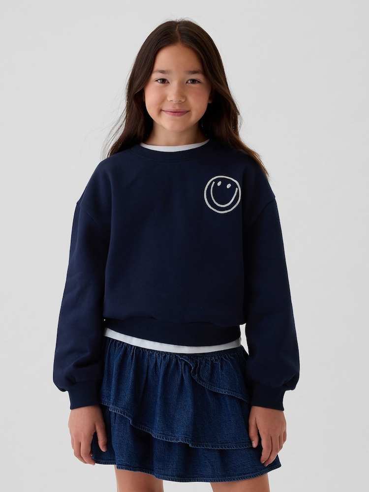Gap Navy Blue Vintage Soft Jumper (4-13yrs) - Image 1 of 5
