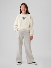 Gap Cream Butterfly Vintage Soft Jumper (4-13yrs) - Image 3 of 5