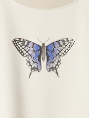 Gap Cream Butterfly Vintage Soft Jumper (4-13yrs) - Image 5 of 5